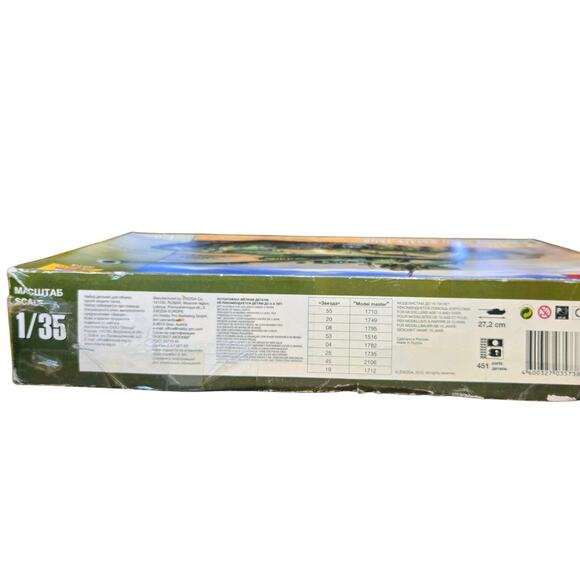 Zvedza T-90 Russian Main Battle Tank Model Kit 3573 Scale 1/35 NEW Open Box - Picture 4 of 5